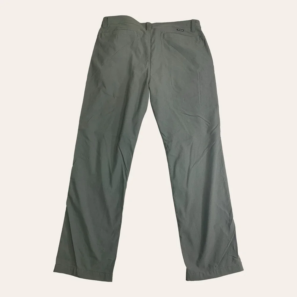 Prana Pants Mens 38x30 Alameda Slim Straight Stretch ‎ 50+ UPF Iron Gray